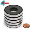 Ferrite Magnetic Fastener Round Base Pot Magnet With Bolt D75mm Strong Pull Force Ceramic Cup Mounting Motors Magnets