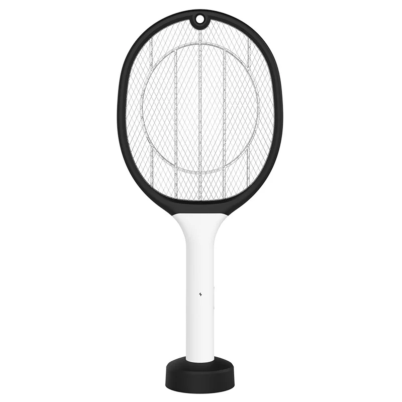 

2022 Newest Mosquito Zapper USB Rechargeable Battery fly Swatter with LED lamp 2 in 1 Electric Mosquito Killer racket