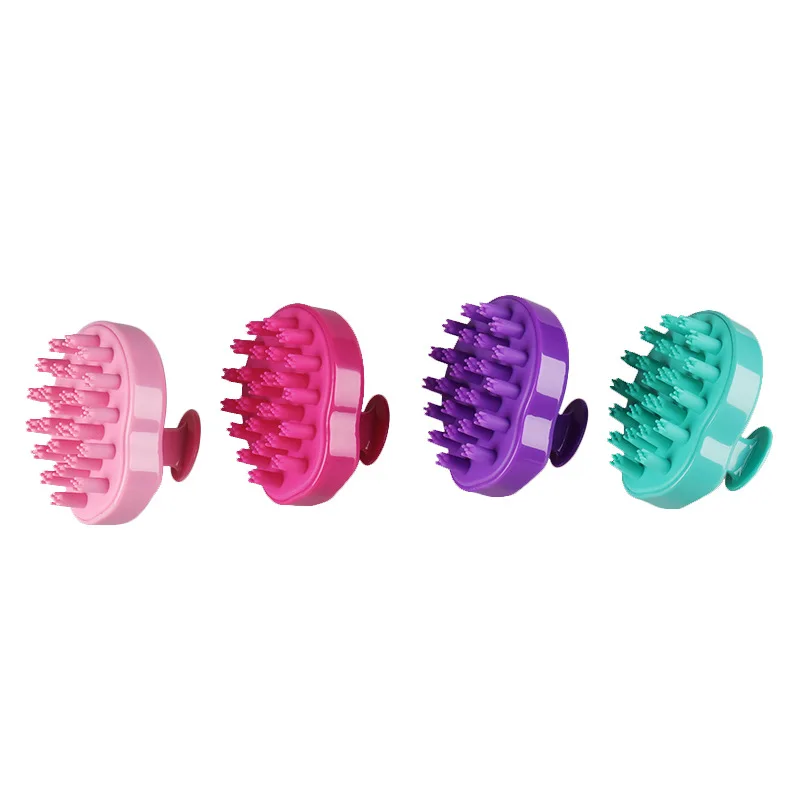 

Hair Washing Comb Body Bath Spa Slimming Massage Brush Personal Health Comfortable Silicone Shampoo Scalp Massage Brush, As photo