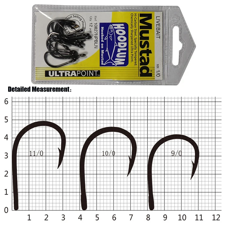 

fishing hook MUSTAD 10827NP wholesale steel brands carp saltwater super fishing hooks, Metallic