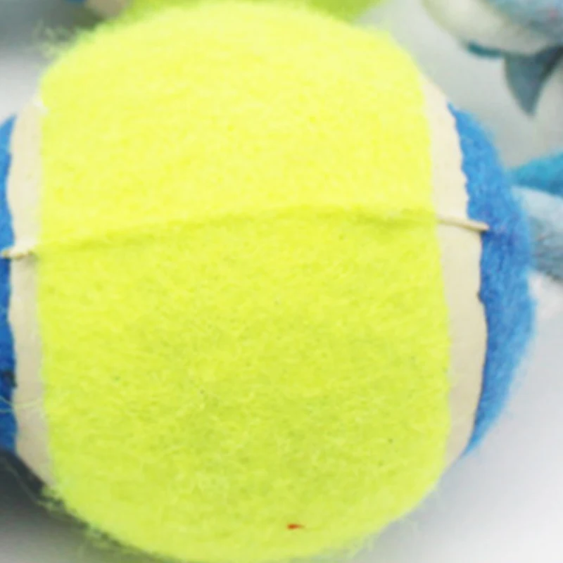 
Double tennis pull toy cat dog cotton rope toy pet molar toy from China FA enterprise 