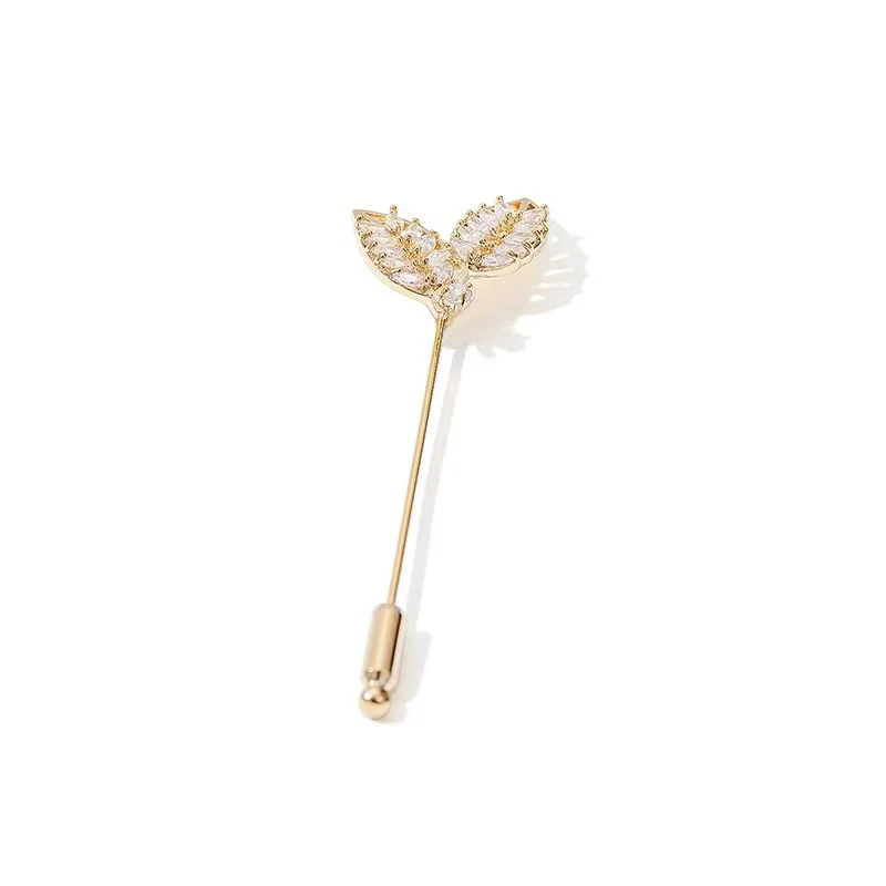 

High end Top sale gold brooch Pin Wholesale fashionable china trendy, Golden