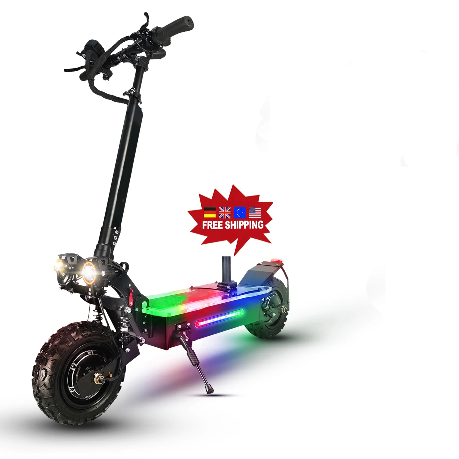 

high quality 11inch off road fat tire 2 wheel wholesale 5600w dual motor 2800w*2 60v 27ah lithuim battery electric scooter
