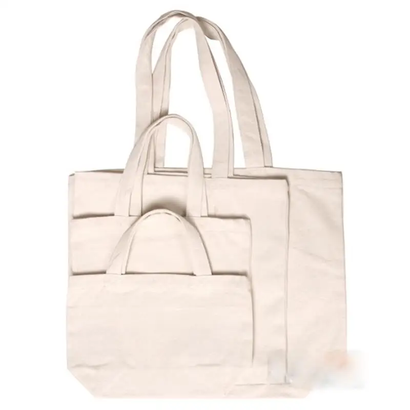 plain white canvas bag