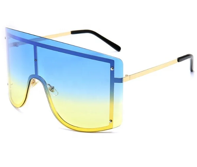 

Sunflower hing-end oversize big oversized frame one piece len sunscreen Cycling sand control men and women sunglasses 8220