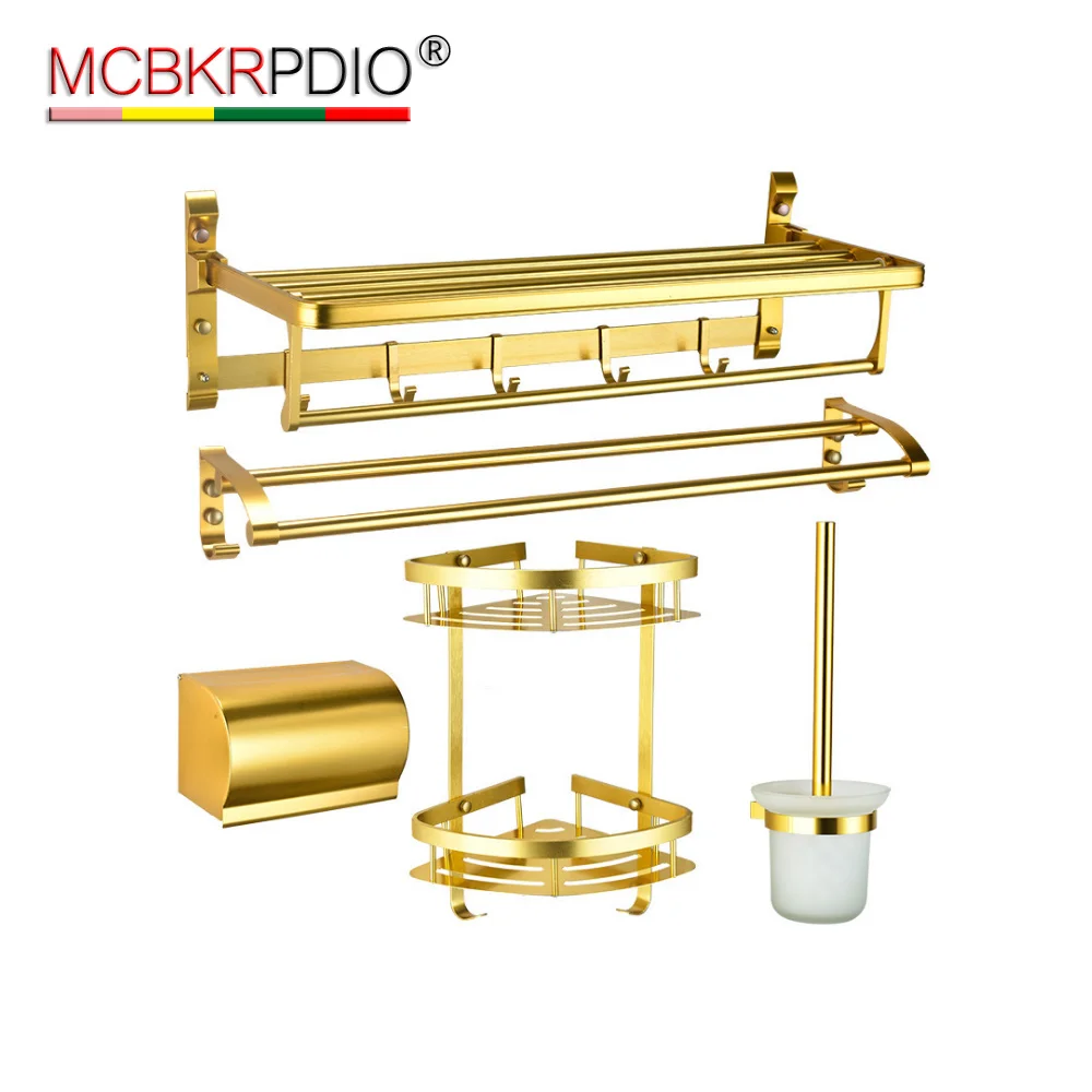 

MCBKRPDIO Wall Hung Mounted Bathroom Accessory Set Design Space Aluminum Metal Chrome Aluminum Modern Manufacturers 3 Years