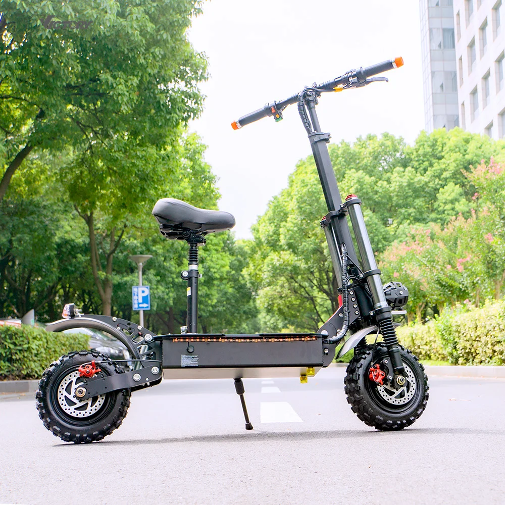 

Drop shipping 3000W 60v 24ah Motor Front and Rear Suspension escooter Electric Scooter Off Road For Sale