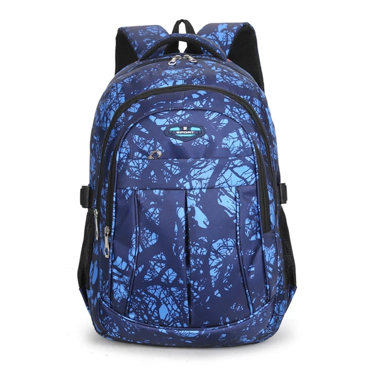 

Waterproof Backpack Book Bag Blue College Girls School Lightweight Women Printed Backpack, As picture or custom