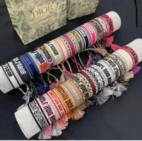 

luxury fashion multi color lady Christian bangles handmade braided tassel bracelets