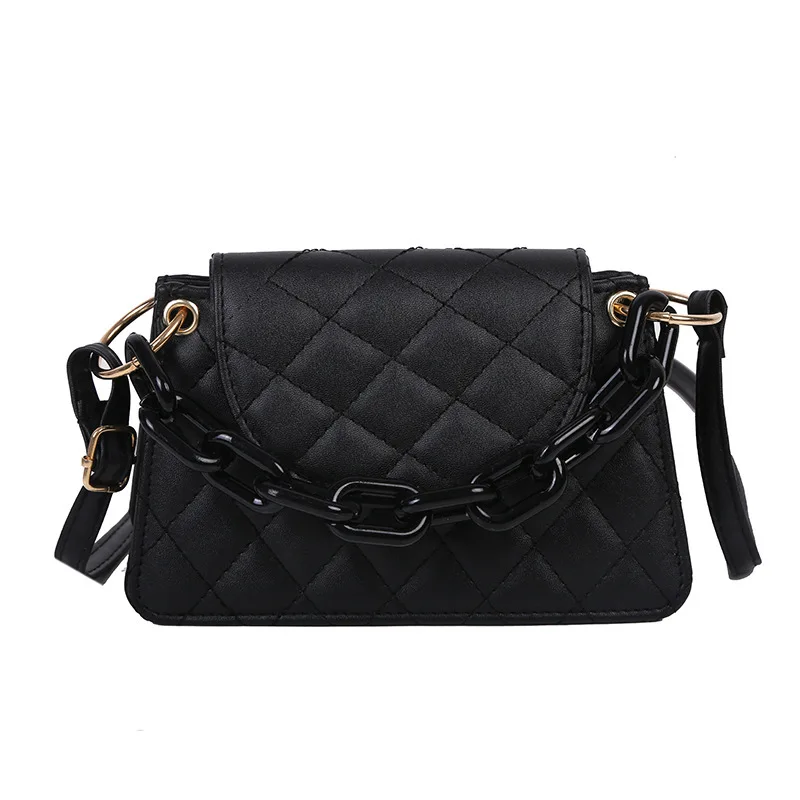 

2021 new design Hot-sale Leather PU hand bag women shoulder bag with wild chain handle for ladies and girls