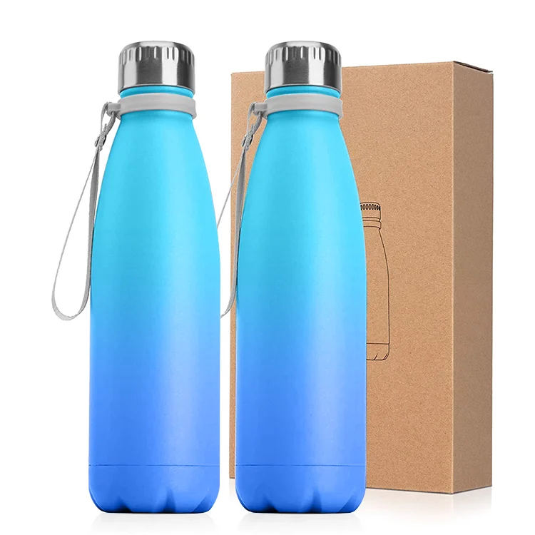 

500ml double wall cola shape water bottle vacuum flask thermo cup sport insulated stainless steel water bottle with custom logo, Customized according to pantone color codes