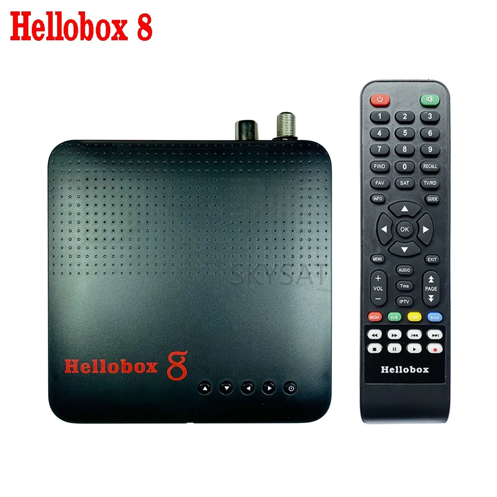 

Hellobox 8 H.265 DVB-S2 DVB-SX2 DVB-T2 Satellite TV Receiver support Auto PowerVu Auto Biss Youtube xtream IPTV CCCam Scam