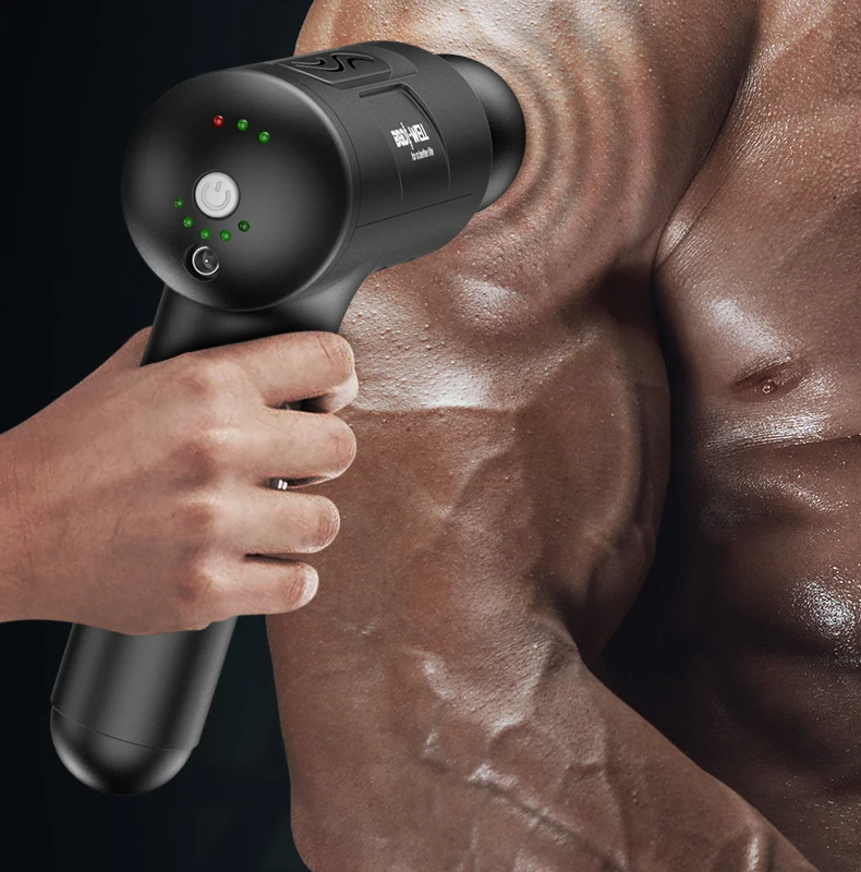 
Sport Massage Gun 4 Massage Heads 3 Speed Button VIBRATION MASSAGE GUN 