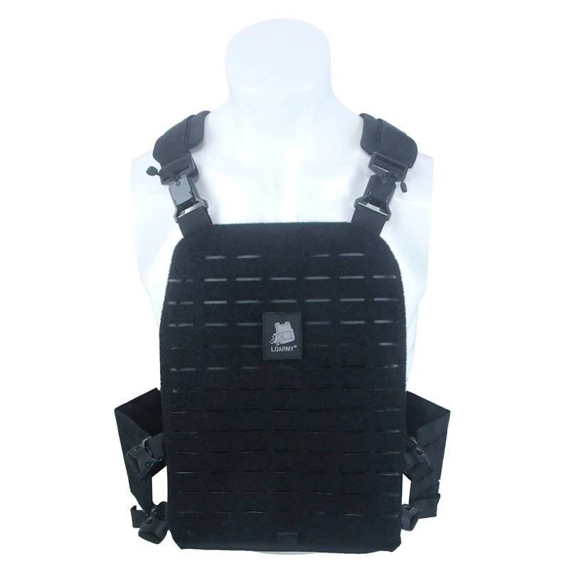 

LQ15409A Black rugged, lightweight 1000D lightweight mobile functional ballistic Plate Carrier Military Tactical backpacks, Black - military tactical backpacks