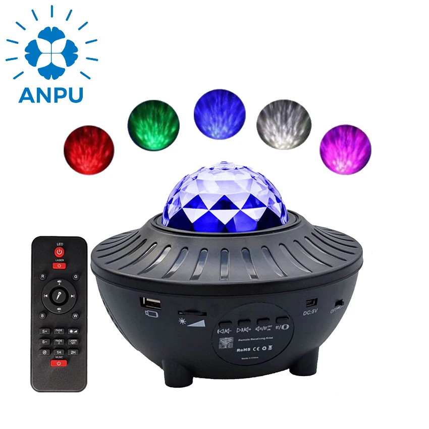 Wireless Star Led Starry Night Light Projector Remote Control For Kids Night Light Star Projector