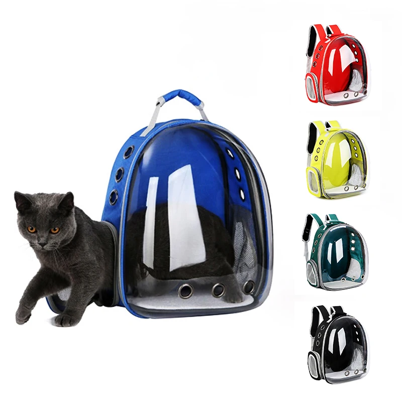 

Portable Outdoor Breathable Transparent Bubble Space Capsule Pet Bag Cat Dog Pet Travel Carrier Backpack, Blue/yellow/red/green/black