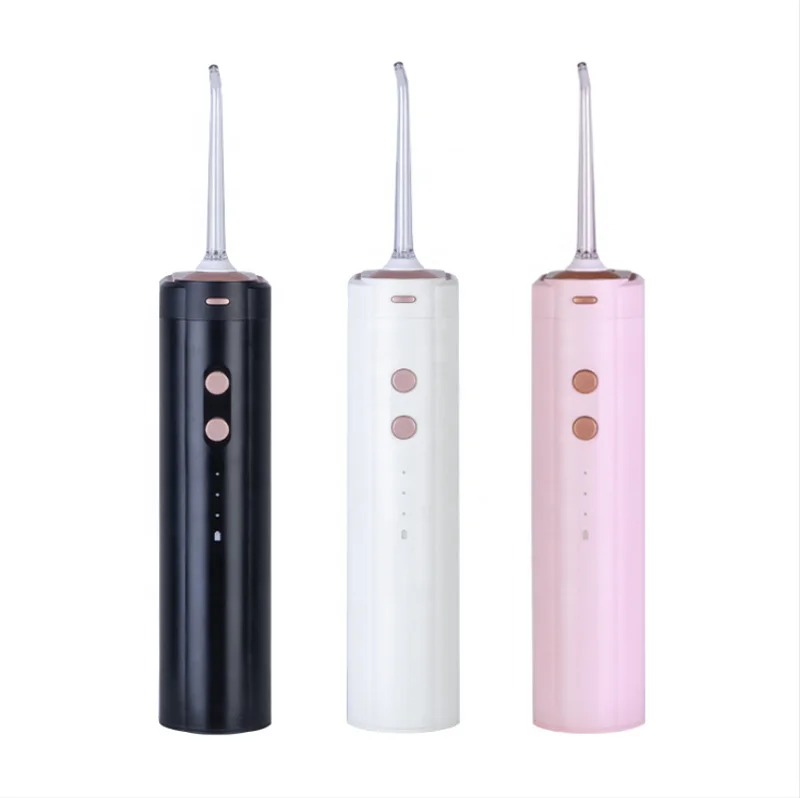 

Portable Electric Teeth Hygiene Oral Irrigator Dental Tooth Cleansing Water Flosser, Pink/black/white