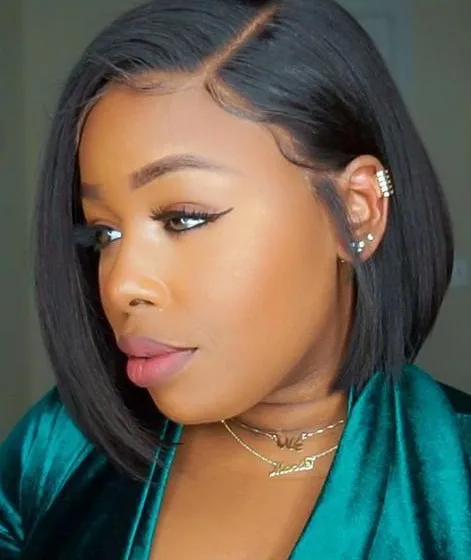 

Hot sale Private Label Colorful Fiber Wigs Short Synthetic Hair Wigs Pre-plucked Lace Front Wigs Extension For Black Women