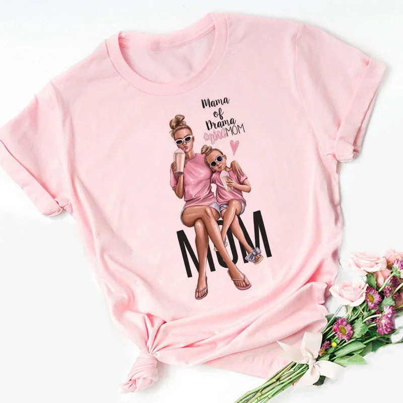 

Free shipping Family Clothing Mother's Day Mommy and Me T Shirt Women Short Sleeves Print Super Mama Casual Family T Shirt