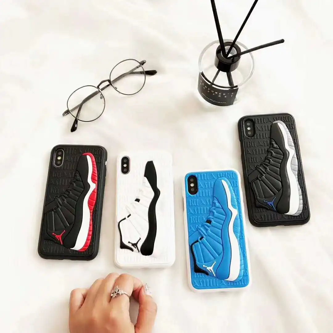 

Air Jordan Basketball Shoe Phone Case For iphone12 Pro 3D Silicone Sneakers Phone Case For iphone 11Pro silicone phone case