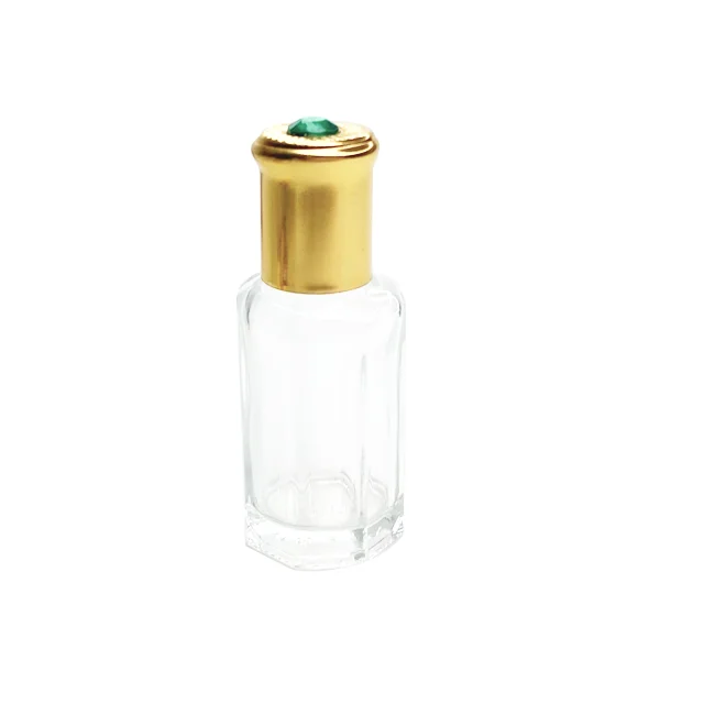 

Wholesale 3ml6ml9ml12mlEssential Oil Octangon Perfume Oil Roller Attar Bottles Empty Glass Roll On Bottle