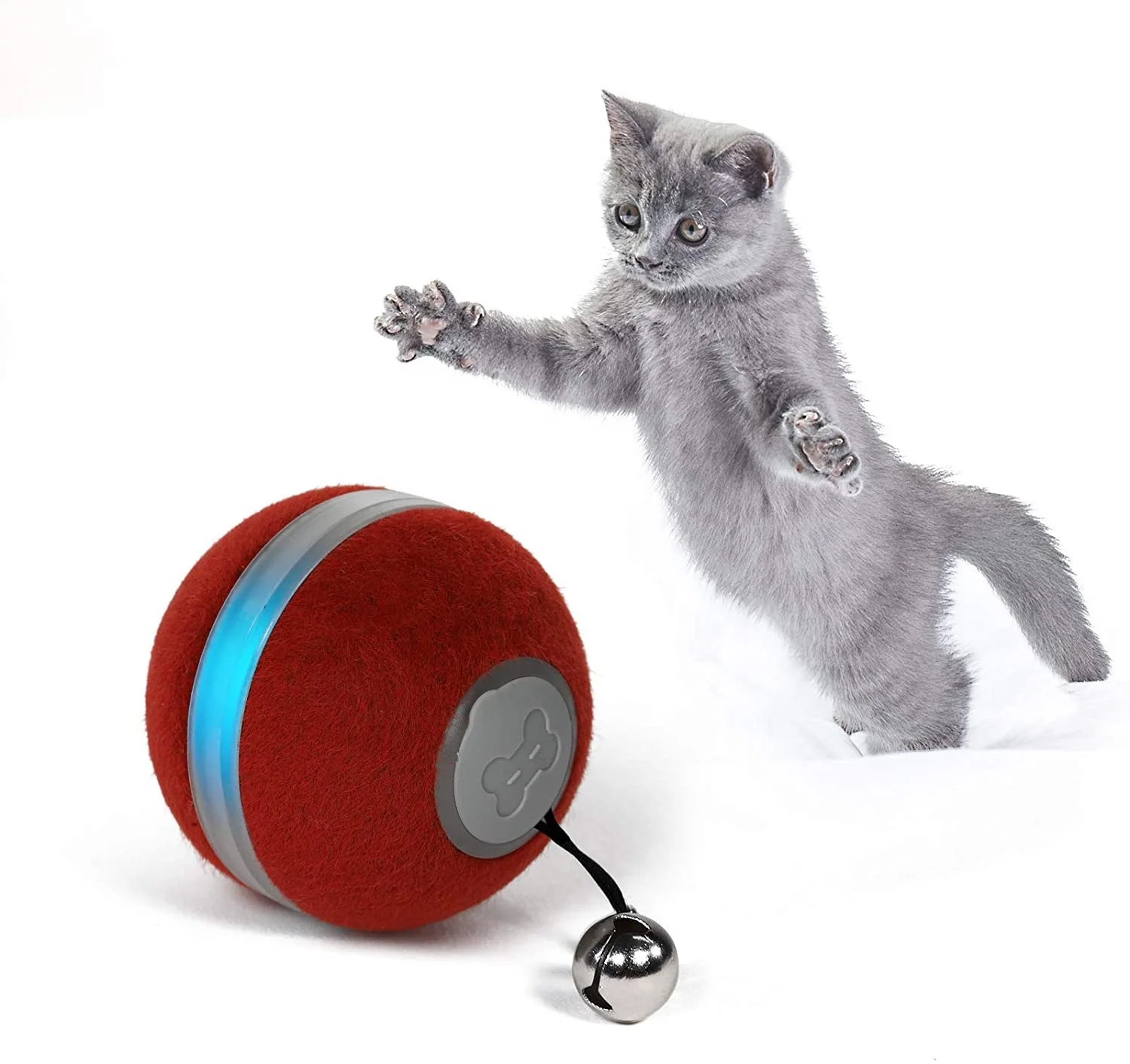 

Cat Toys Smart Balls Automatic Pet Toy Cat Boll 3 Modes for Cats' Different Personalities Upgrade Plush Material Interactive