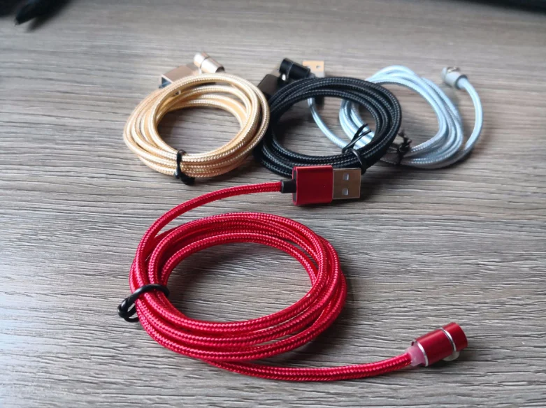 ZICAS Magnetic USB Cable Factory 1m(3ft) LED Magnetic Charging USB Cable for iPhone Charger 2A - ANKUX.COM