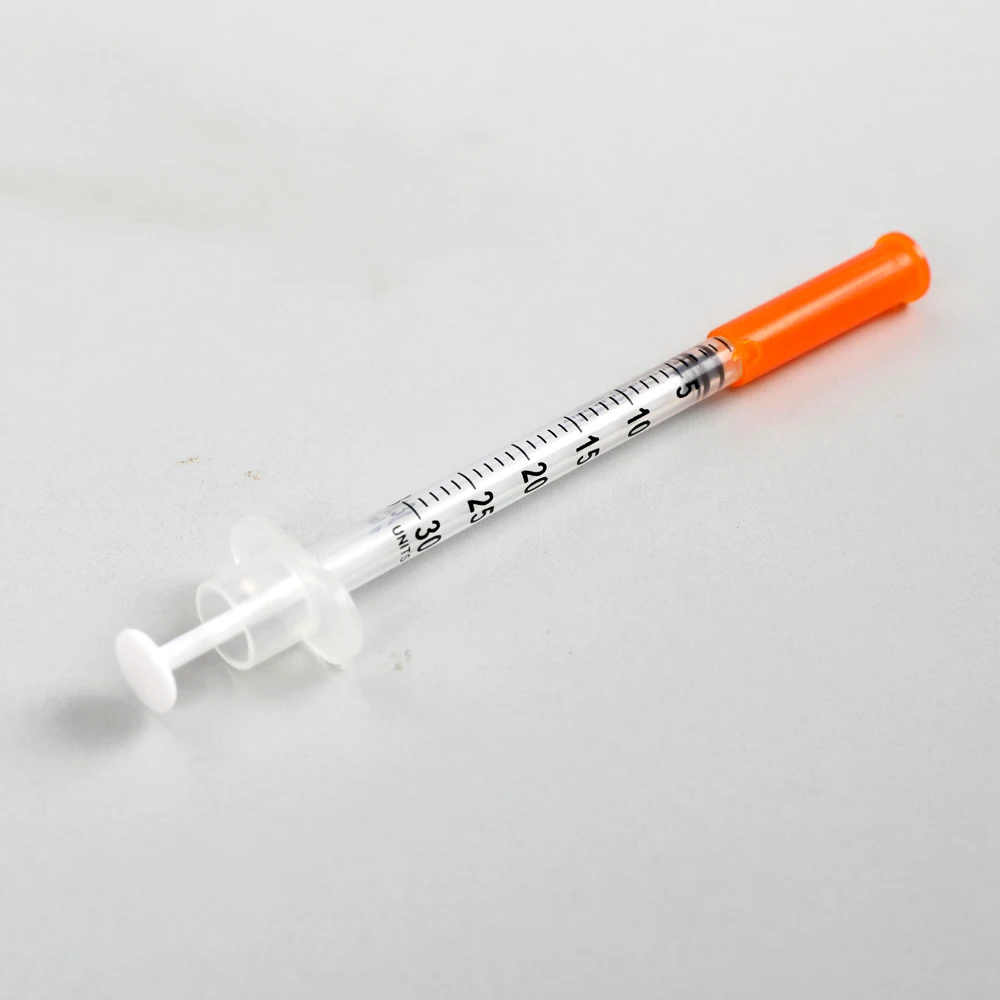 
insulin syringe with fixed ultra fine needle 
