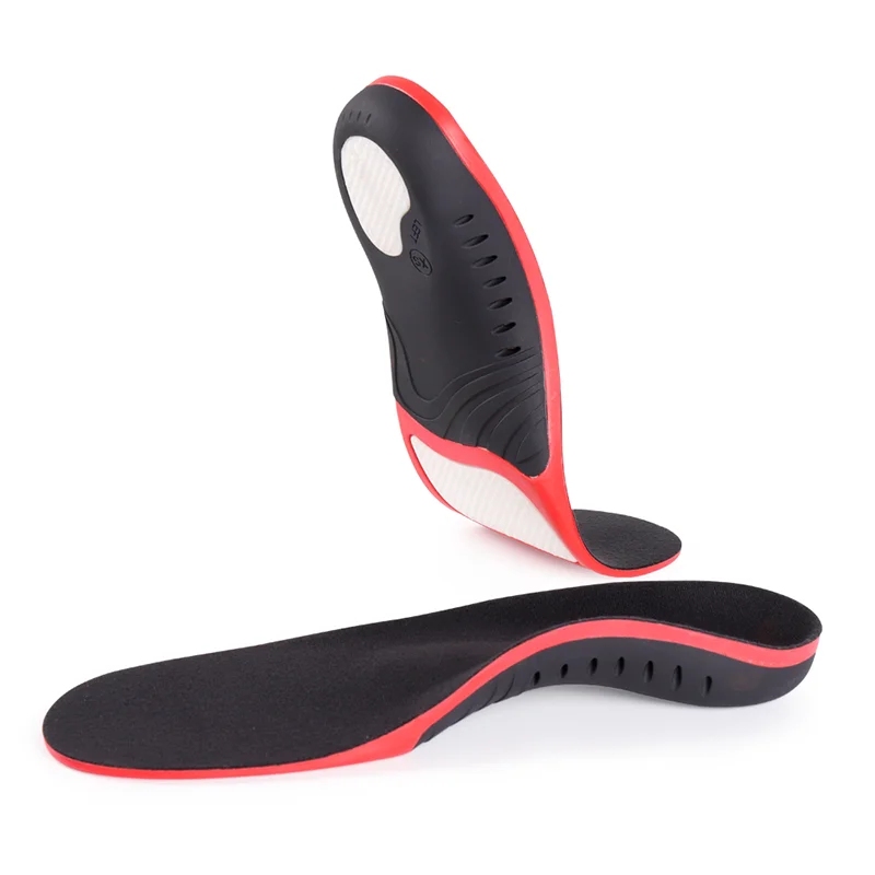 

Functional Eva Shock Absorption Sport Running Flat Foot Insoles, Black