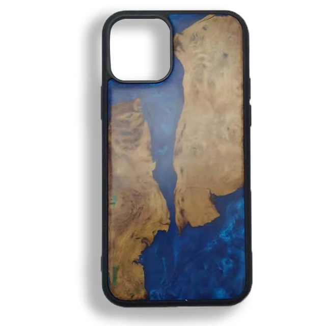 

Chinese factory wholesale hot selling popular accept custom made tpu pc Epoxy Resin wood for iPhone 11 mobile phone case