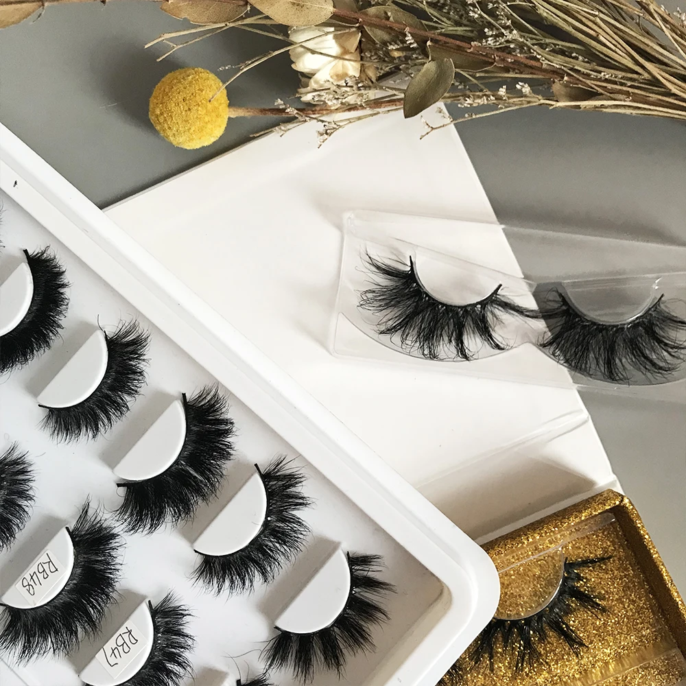 

Cruelty free mink eyelashes 25mm private label mink eyealshes 100% real lashes3d mink wholesale vendor 25mm luxury, Black