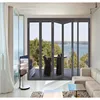 High Quality Home Aluminium 6 Panel Bi Double Glazed External Latest Design Front Frameless System Folding Door