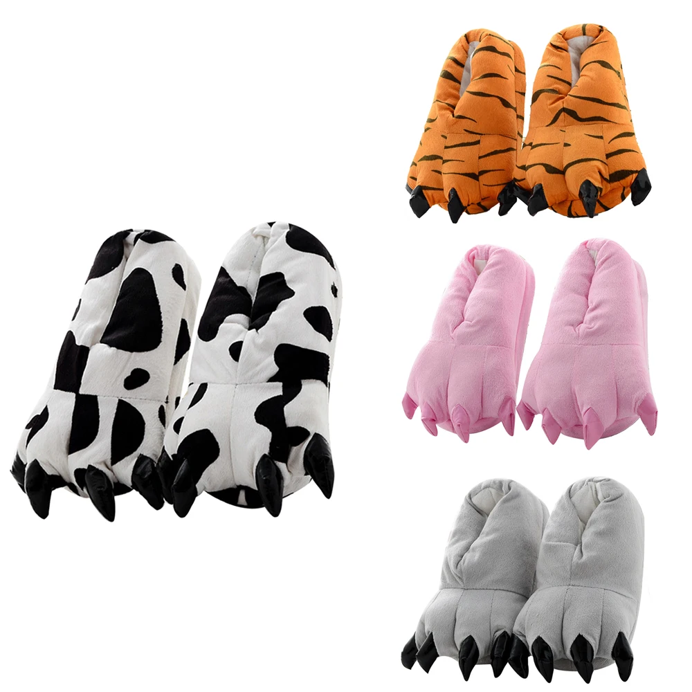 

Home Slippers Animal Costume Shoes Unisex Soft Paw Claw