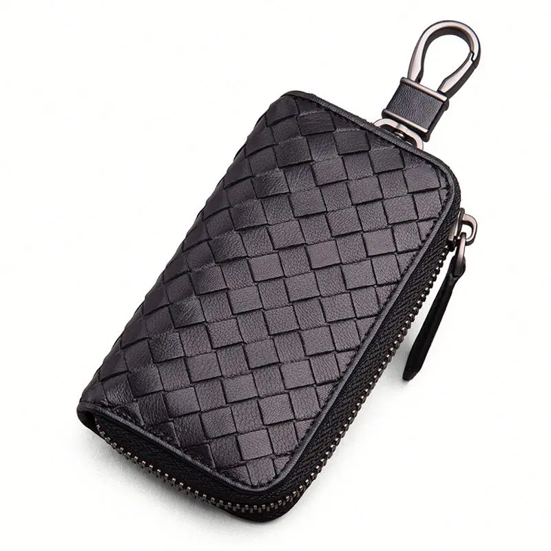 

Newly Designed Hot High End Quality Real Cow Hide Free Oem Custom Woman Leather Key Wallet