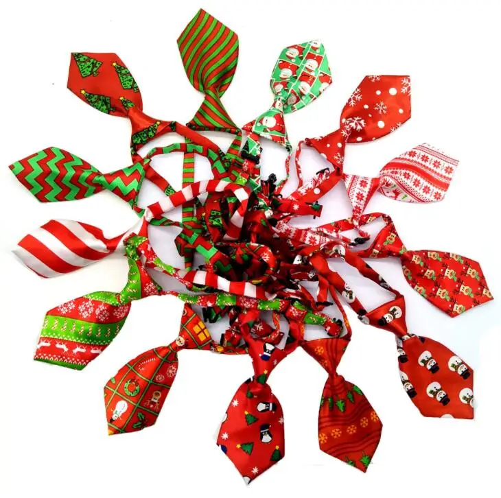 

Wholesale Adjustable Grooming Straps Pet Ties Cat Neckties Silk Christmas Bow Dog Tie, Multi