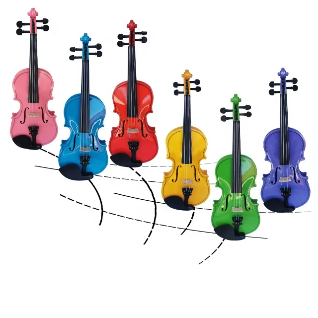 

Hot sale cheap price color student beginner plywood violin maple stringed instrument with triangle case Brazil wood bow OEM/ODM, Gloss or matt (various colors)