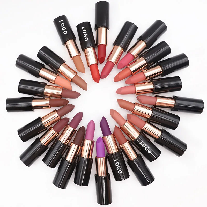 Custom Logo Private Label Sunscreen Mineral Vegan Travel Size CE Certified Nude Color Lipstick Set