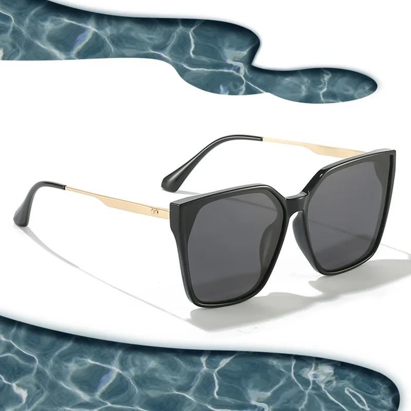 

2023 New Fashion Men Women Shades Sunglasses Custom Logo Polarized Luxury Uv400 Tr90 Square Fram Sunglasses