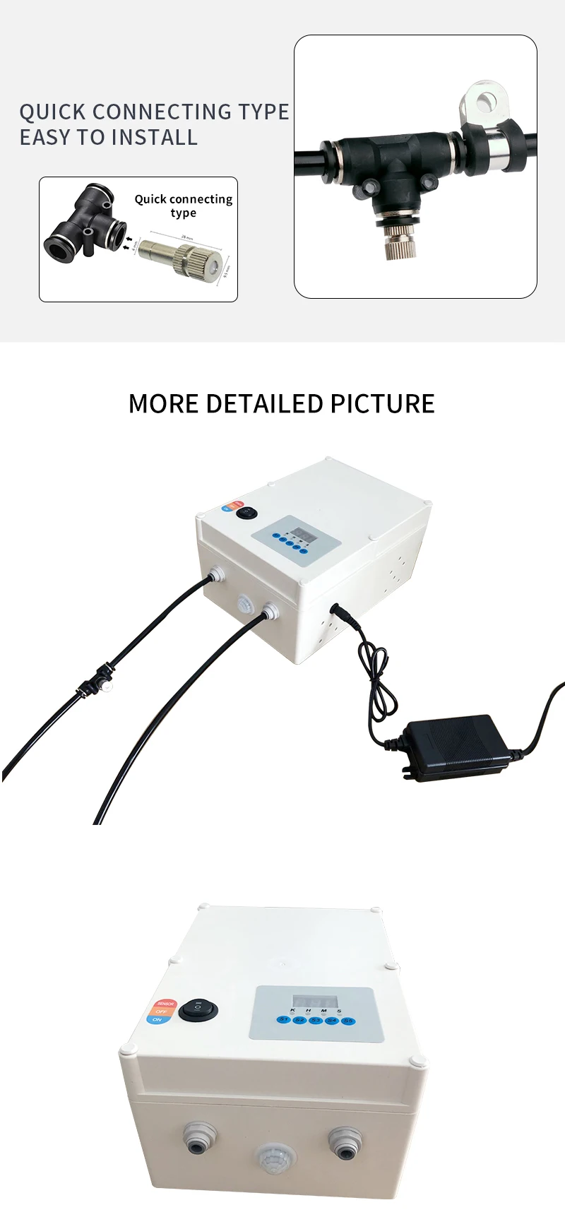 Mist Maker Cooling System Disinfection System With Cycle Timer And