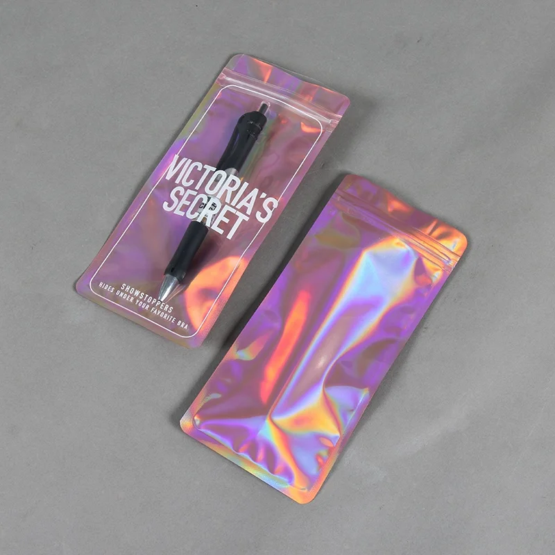 High Quality Lip Gloss Colorful Packaging Pouch With Zipper And Round