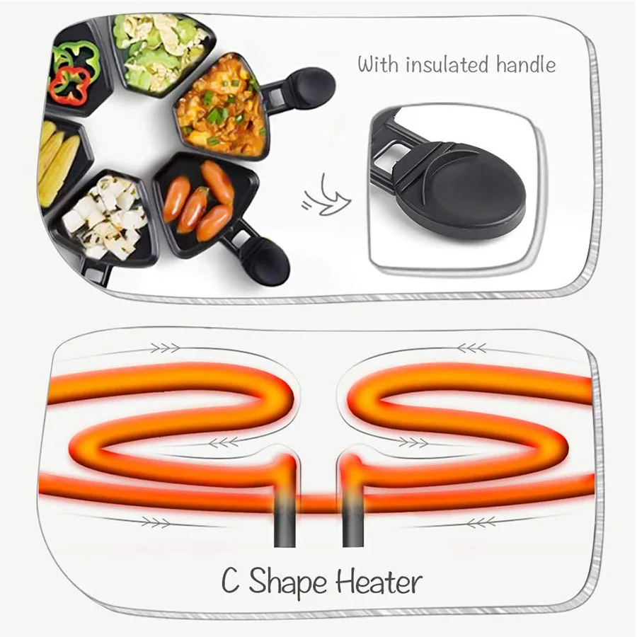 
Stone Non-Stick Griddle Plate 1300W Smokeless Indoor BBQ Table Electric Grill Korean Barbecue Raclette Grill 