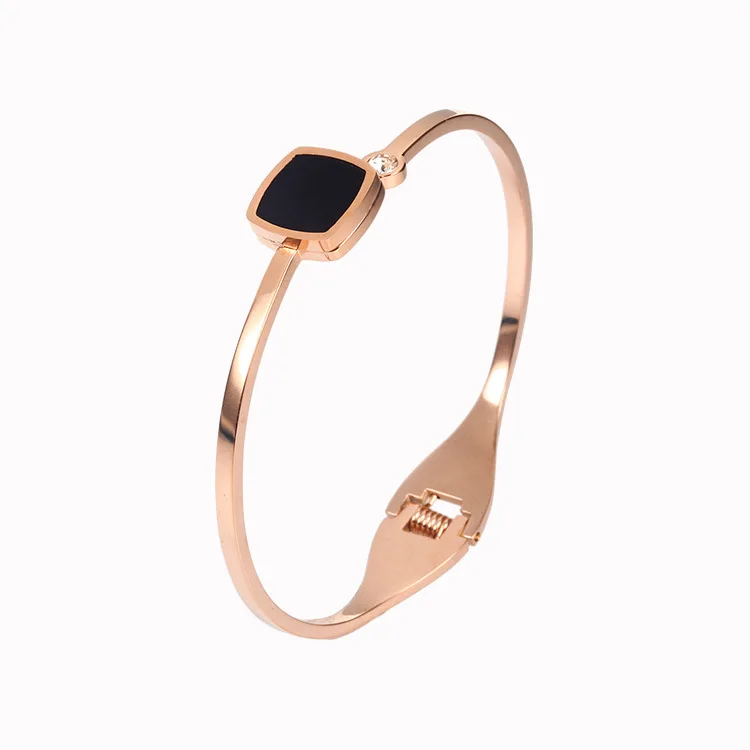 

Shangjie OEM 18k rose gold bracelet Titanium steel bracelet engraved personalized bracelet, Gold/sliver