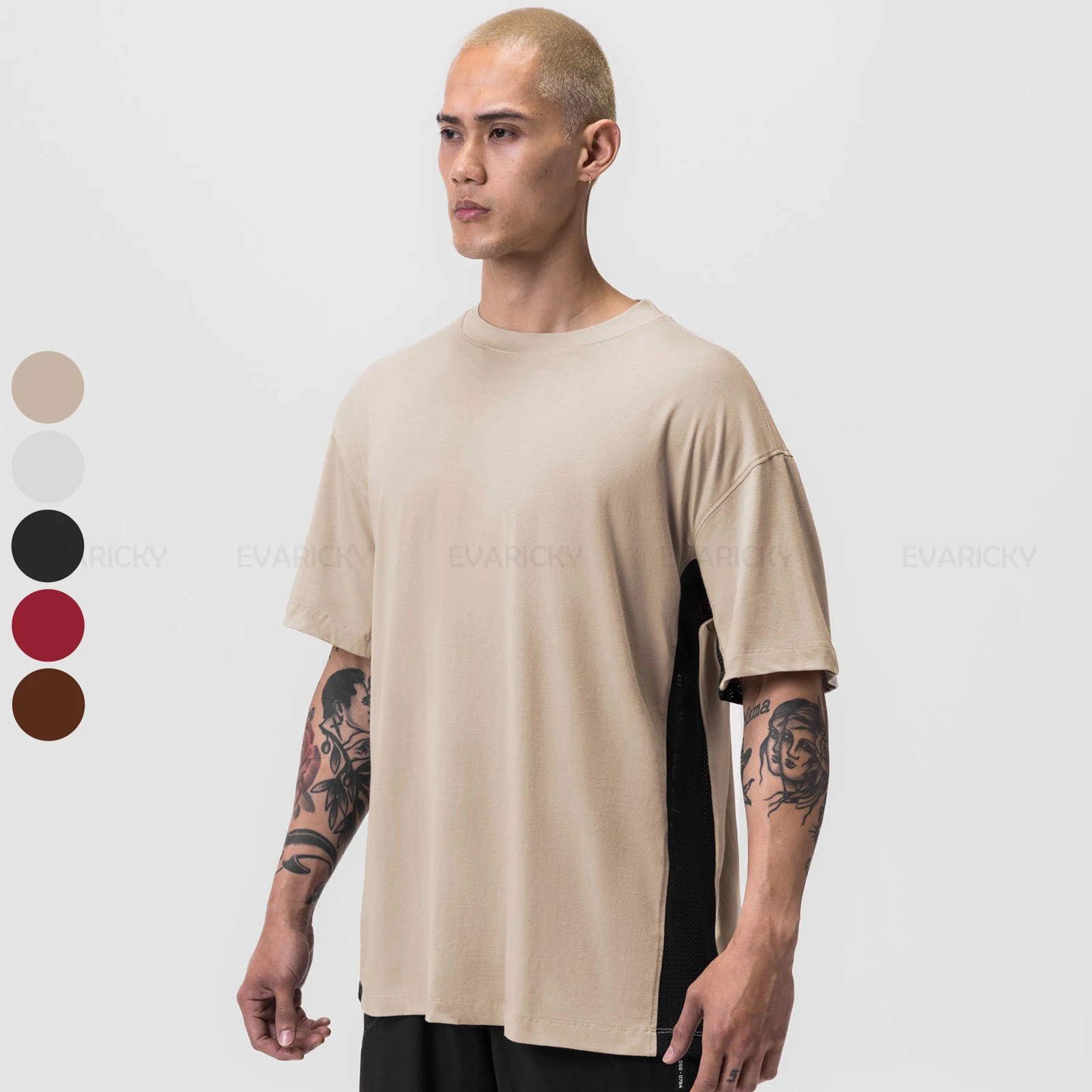 

Men Street Wear High Quality Mens White T-Shirts Casual Gym Workout Tops Fashionable T-Shirt For 95% Cotton Men 2023 New Style
