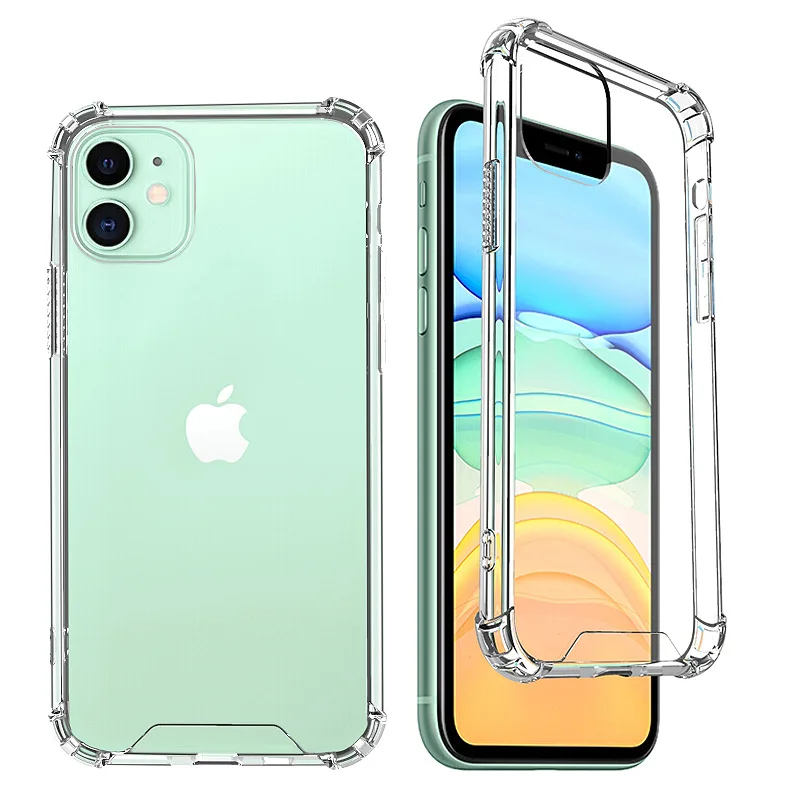 

Amazon Hot Selling Transparent Mobile Cover Phone Case For iPhone 12 12mini 12pro 12pro max Case Cellphone Accessories 2021