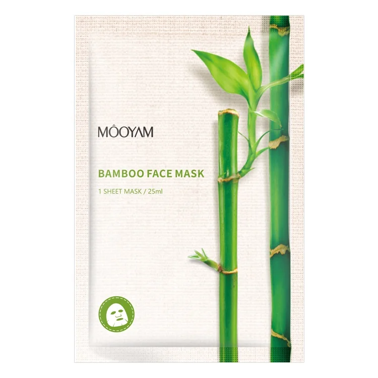 

OEM private label facial mask sheet korean beauty skin care product mascarillas faciales coreanas replenishing bamboo face mask