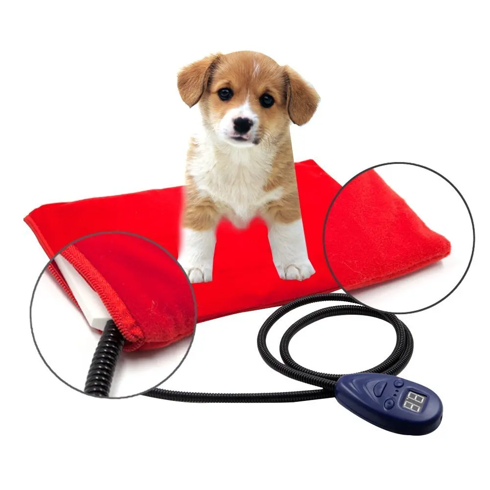 

electric blanket temperature adjustable Pet heat mat for dog and small animals, Red/blue