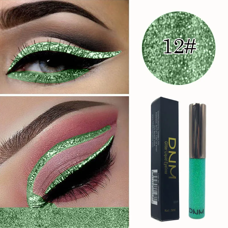 

DNM 16 Color Bright Shiny Eyeliner Liquid Moisturizing 5ml Silver Glitter Waterproof Lasting Eyeliner Cream