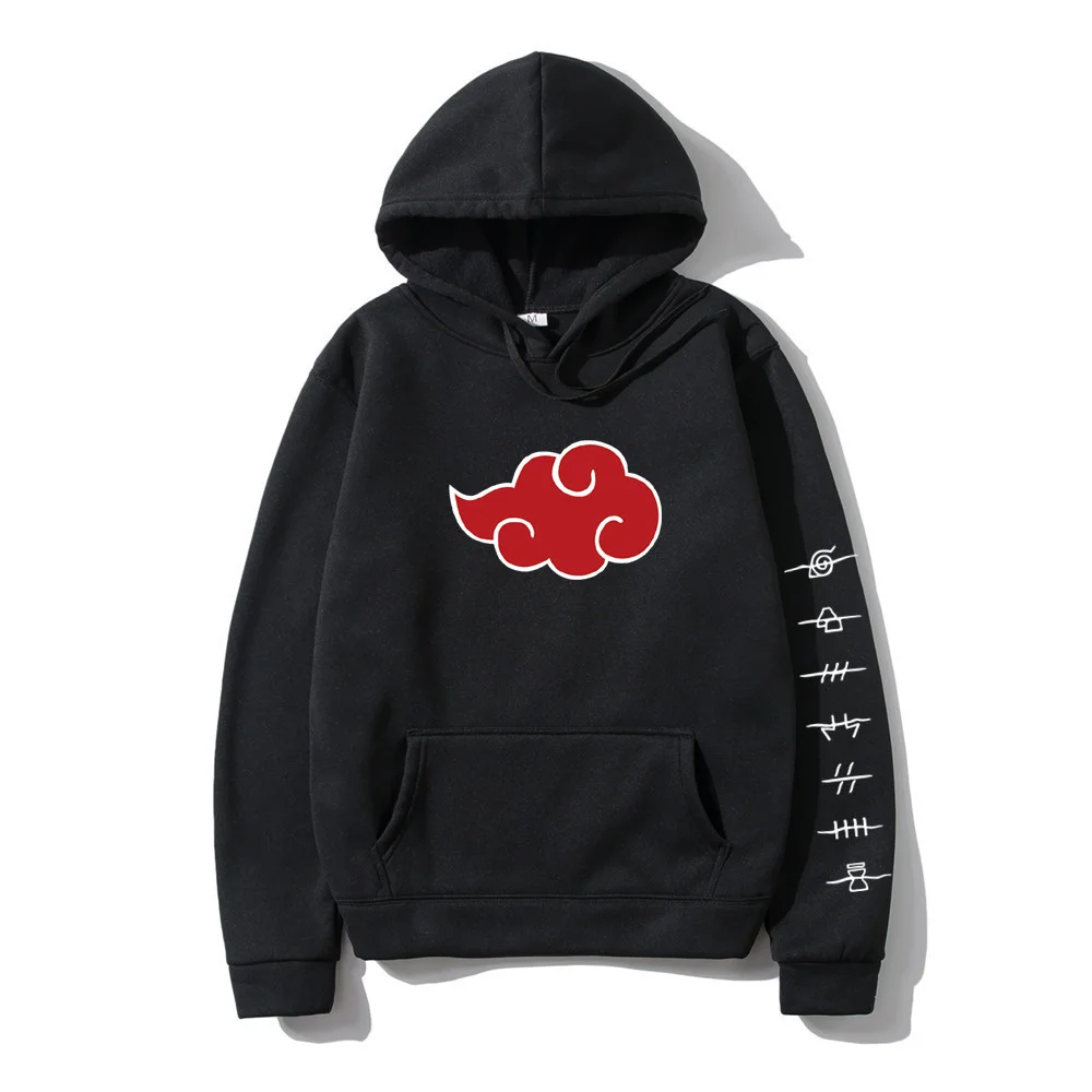 

Anime Akatsuki Cloud Symbols Pullover Hoodie 2021 Autumn Japanese Hip Hop Streetwear Hoodies Sweatshirt, 14