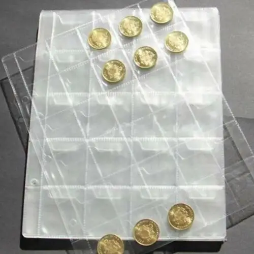 Pocket folder for collecting coins with a diameter of 33mm commemorative album storage loose-leaf folder