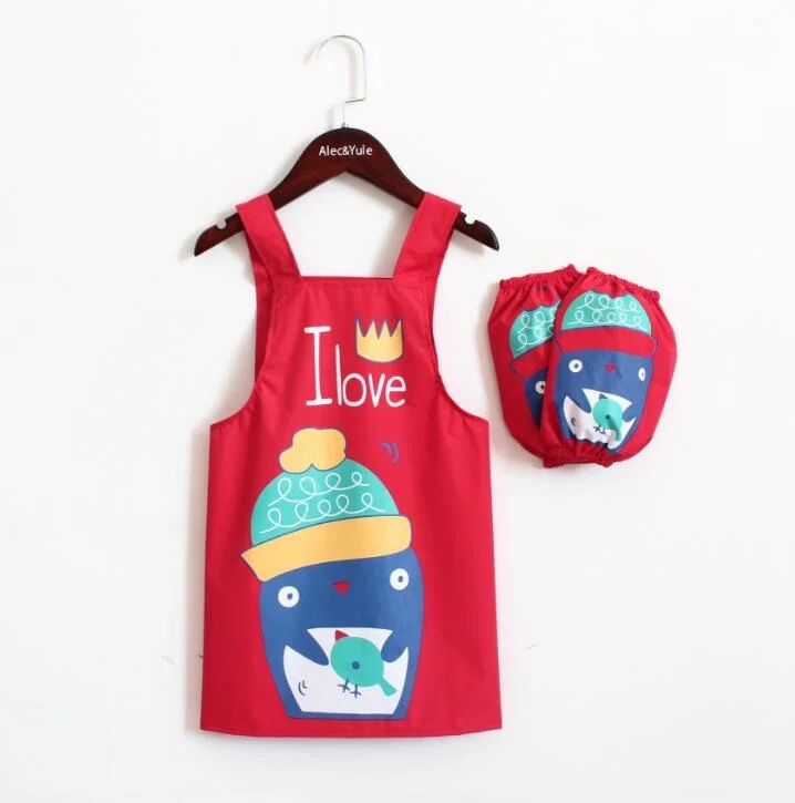 PVC red ages 3-5 craft, childs painting apron art 